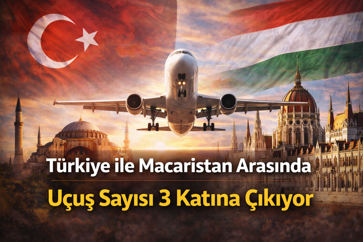 Türkiye ile Macaristan Arasında Uçuş Sayısı 3 Katına Çıkıyor