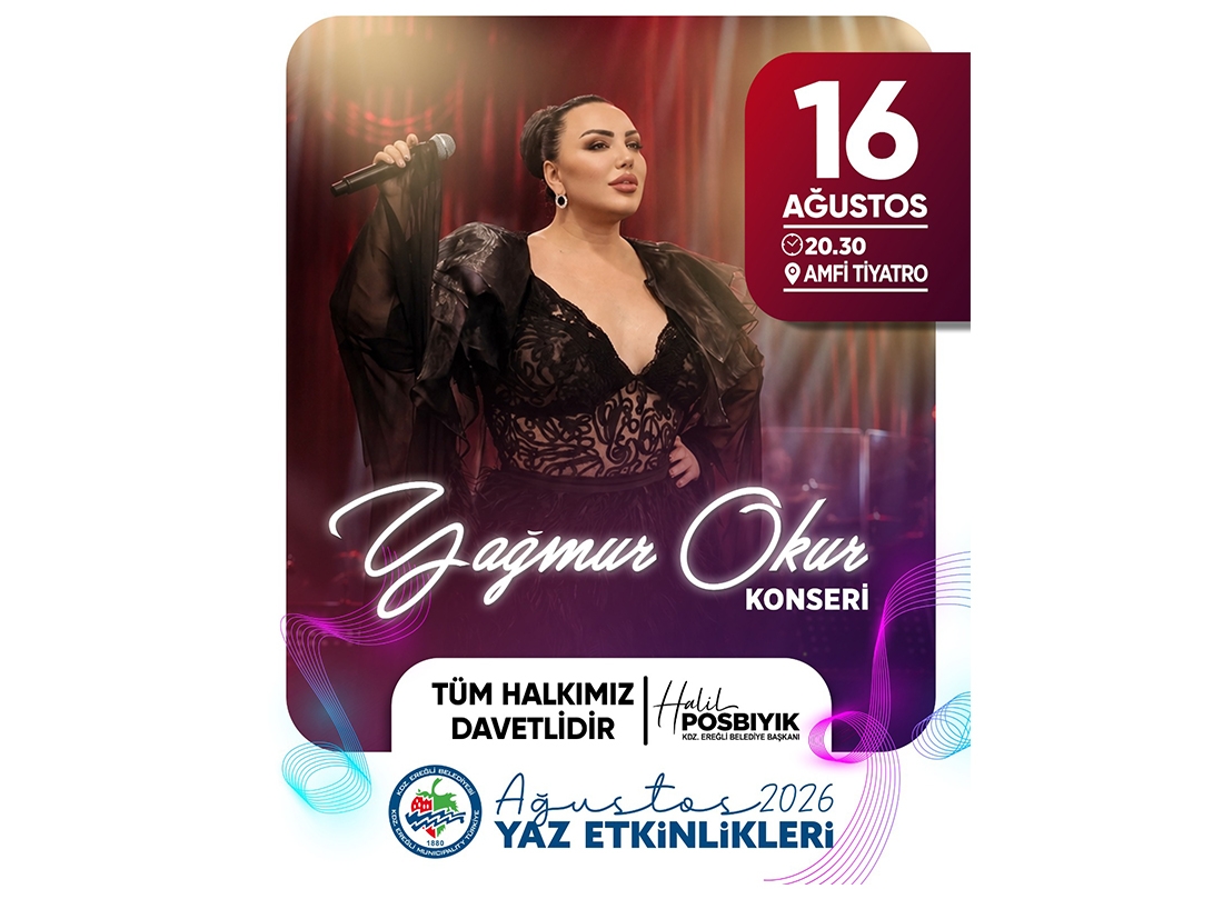 Yağmur Okur bu akşam Kdz. Ereğli'de sahne alacak