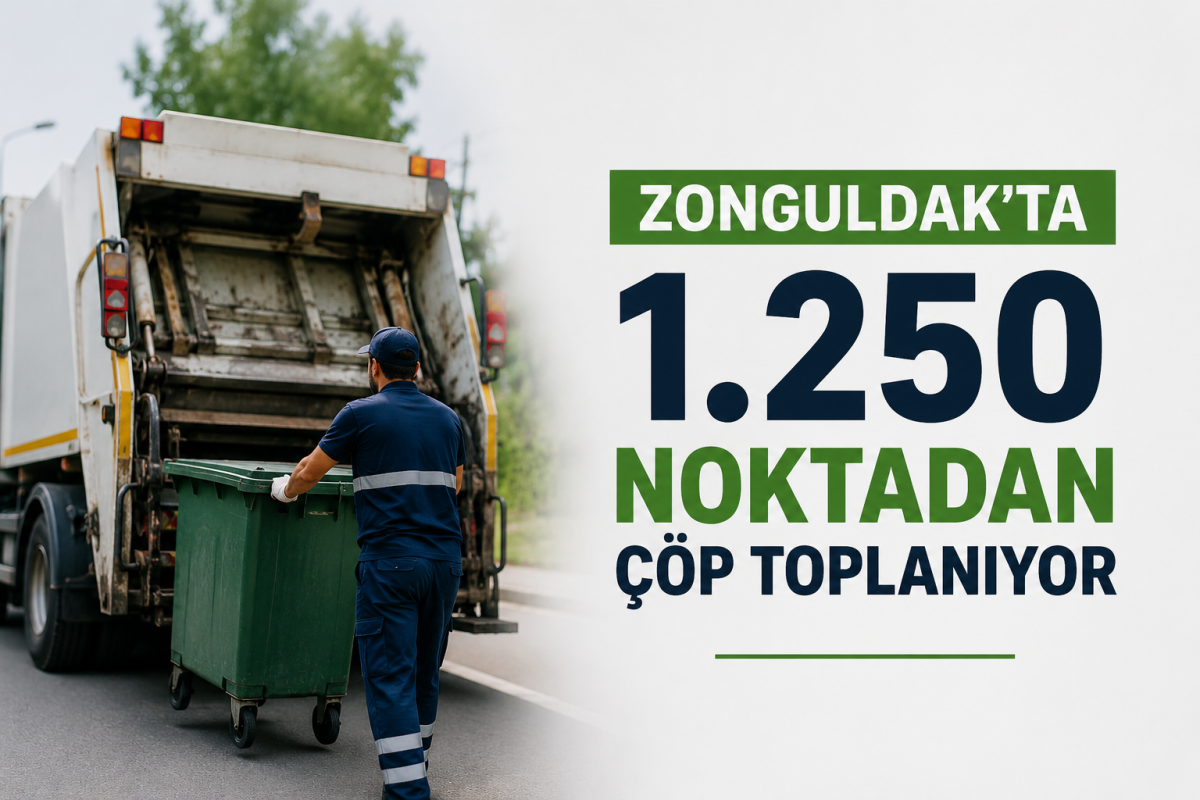 Zonguldak'ta 1.250 noktadan çöp toplanıyor: Yazın nüfus 300 bini aşıyor