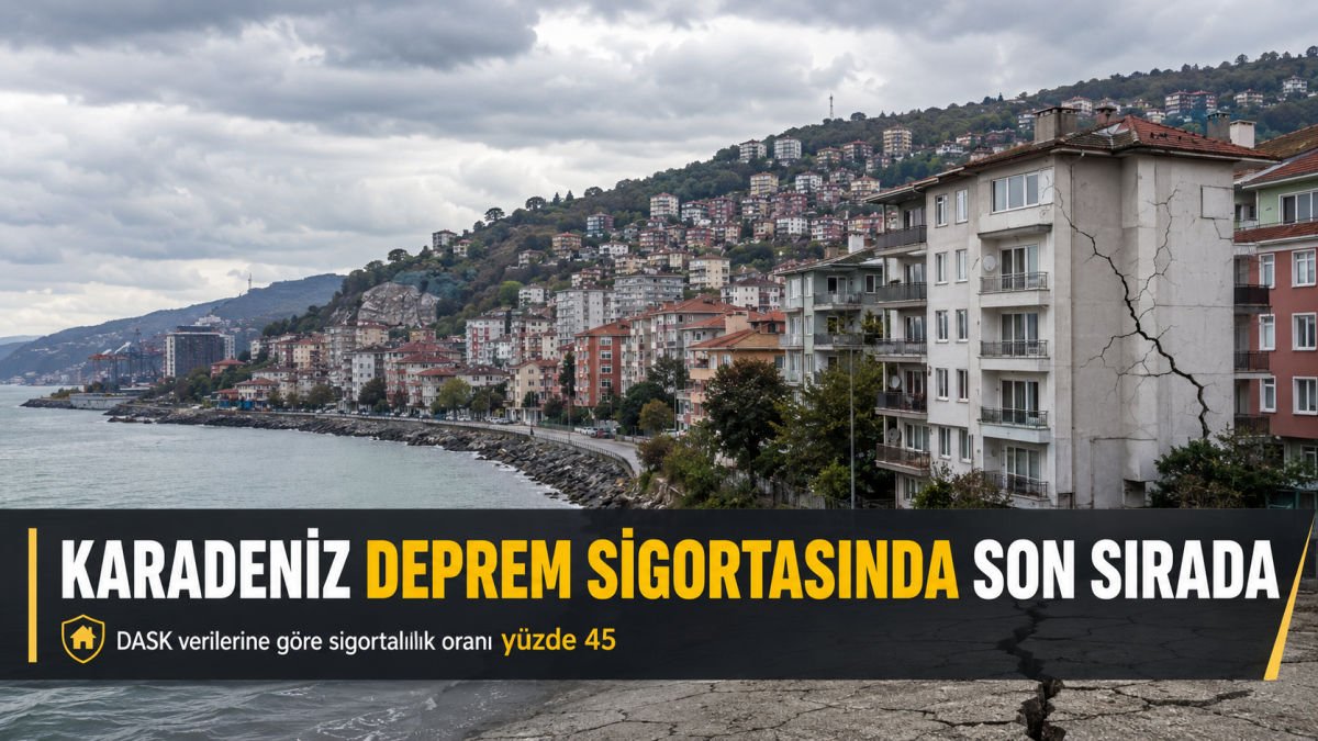 Karadeniz deprem sigortasında son sırada: Konutların yarısından fazlası sigortasız