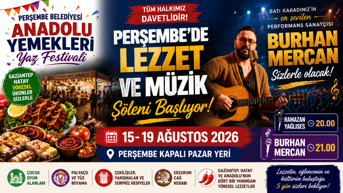 Perşembe’de festival devam ediyor: Bugün ücretsiz çiğ köfte dağıtılacak
