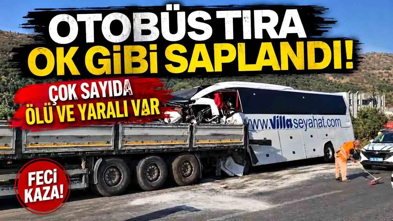 Muğla’da yolcu otobüsü tıra çarptı: 2 ölü, 18 yaralı