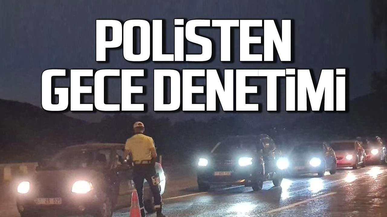 Çaycuma’da gece boyunca trafik denetimi