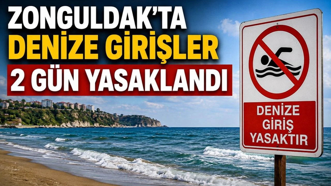 Zonguldak'ta denize girişler yasaklandı: Cumartesi öğlene kadar sürecek